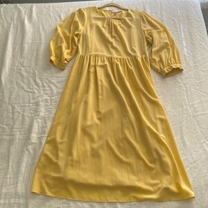 Uniqlo Rayon Georgette 3/4 Sleeve Dress